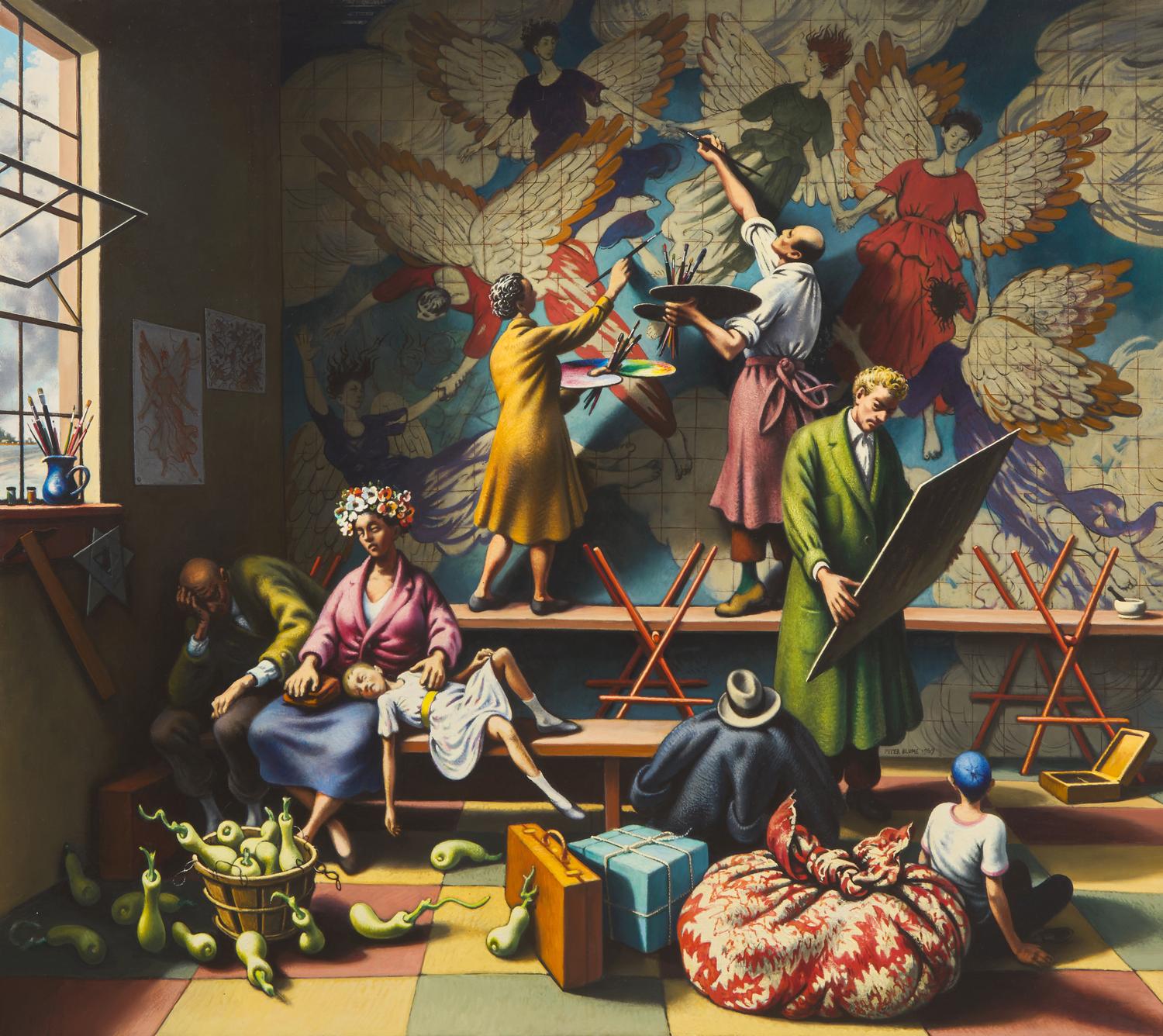 Peter Blume (American, 1906-1992) — Recollection of the Flood , 1967-69