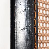 A Consulat Painted, Parcel Gilt and Ebonized Fauteuil