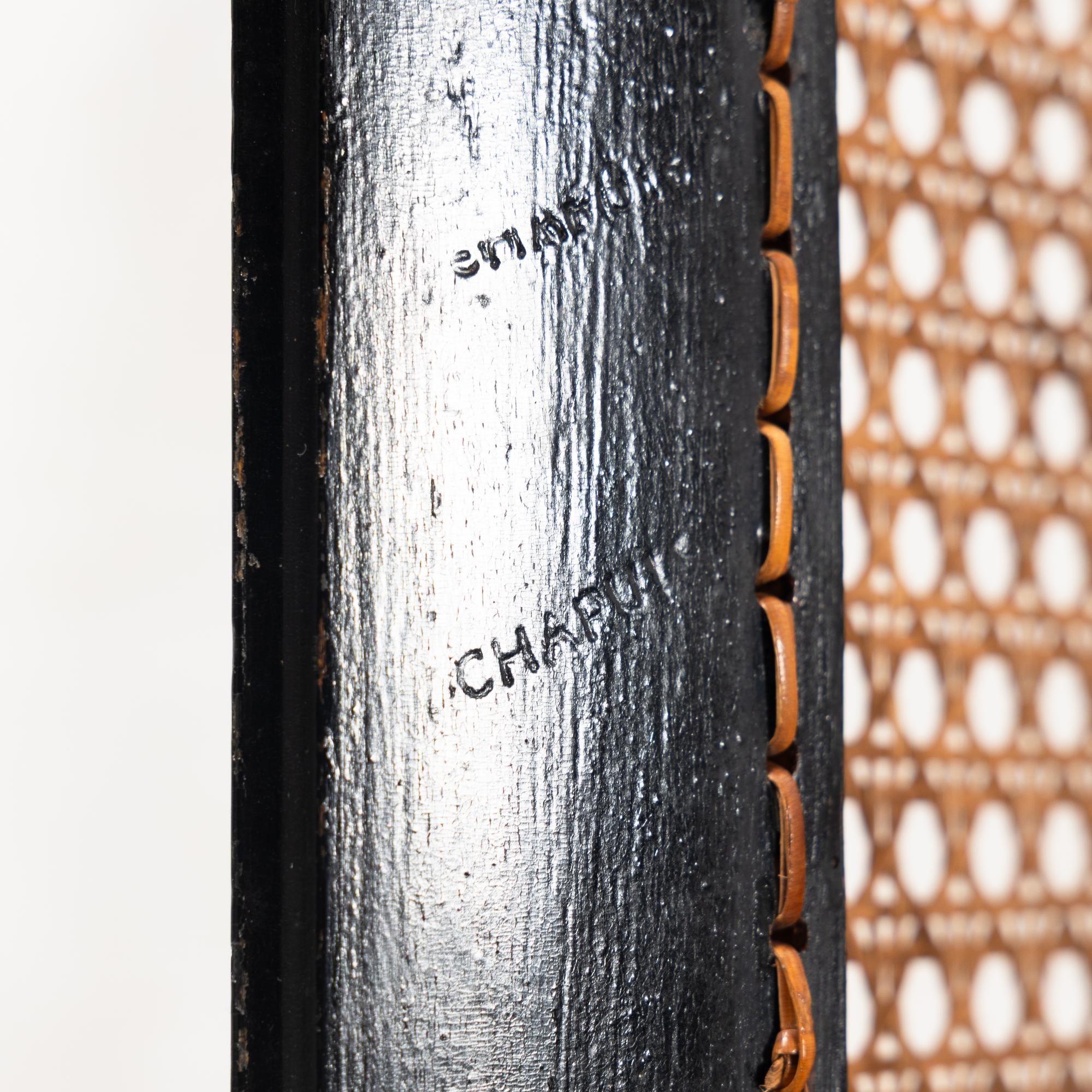 A Consulat Painted, Parcel Gilt and Ebonized Fauteuil