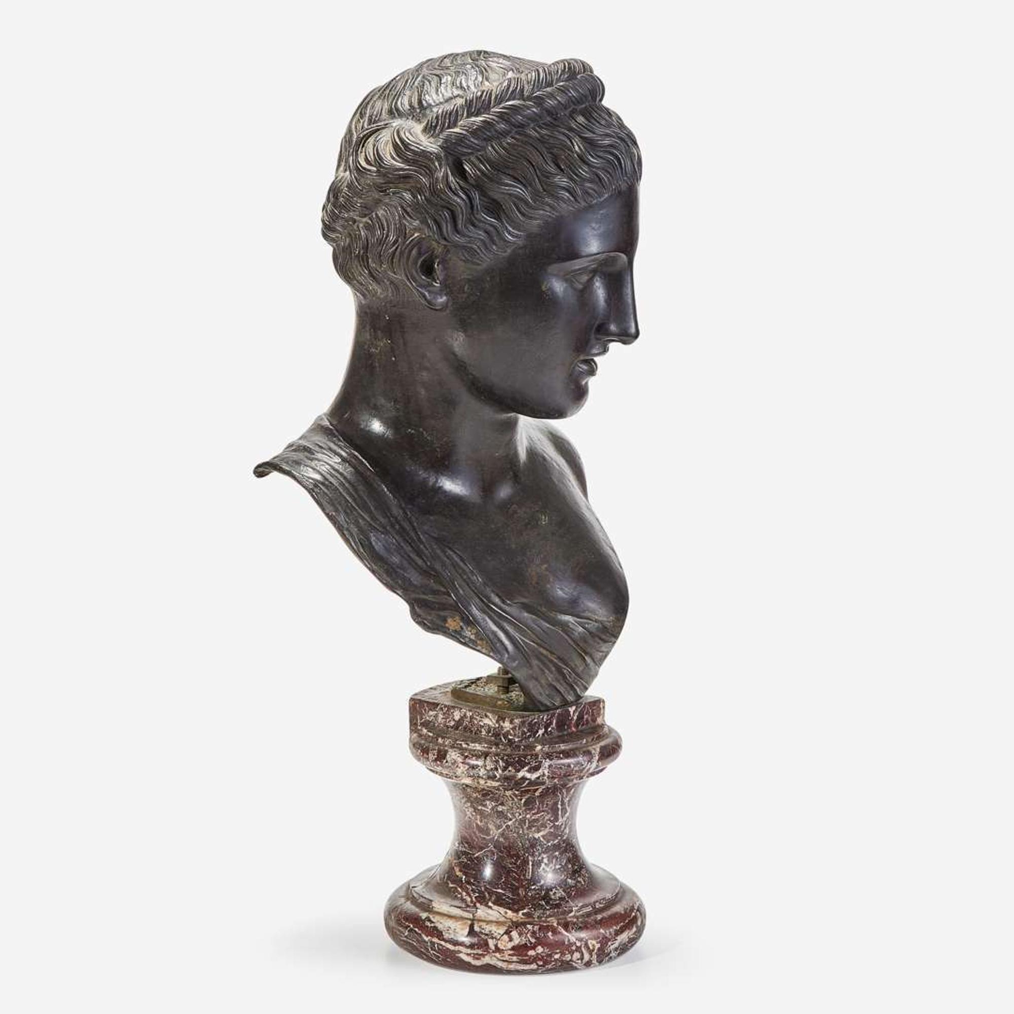 A Bronze Bust of a Classical Woman late 19th/early 20th century