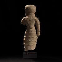 A Javanese terracotta figure of a female, possibly Majapahit 爪洼陶俑 或满者伯夷 13th-15th century ???????