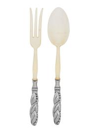 A Georg Jensen Silver Two-Piece Salad Serving Set