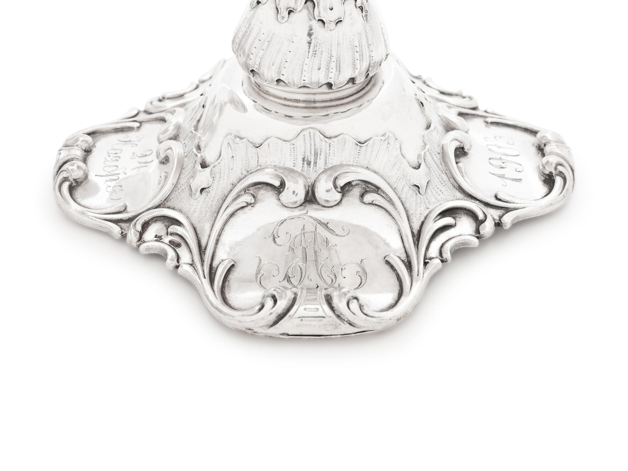 A Pair of Russian Silver and Parcel Gilt Compotes