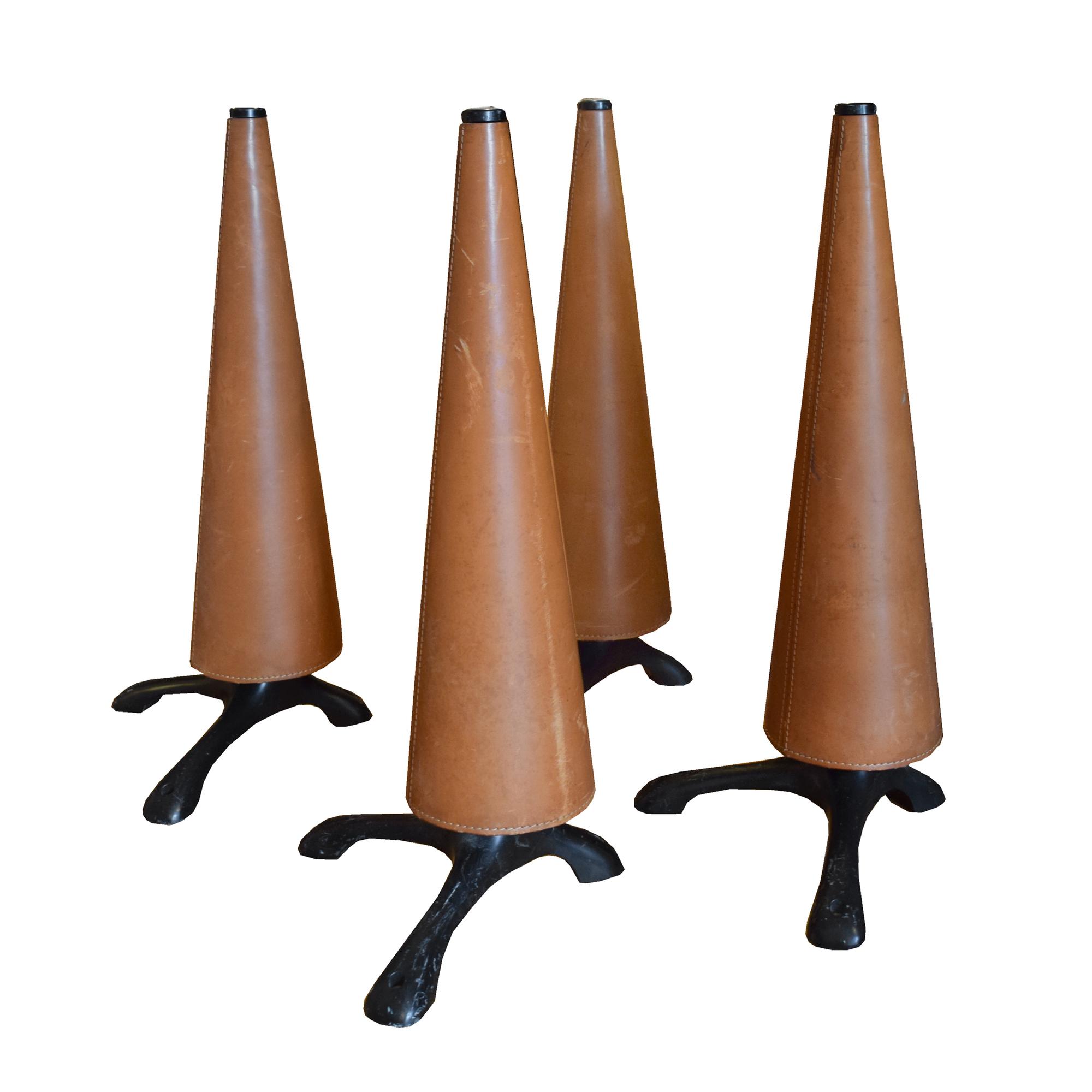 A Set of Four French Table Legs 12" W x 12" D x 28" H — France