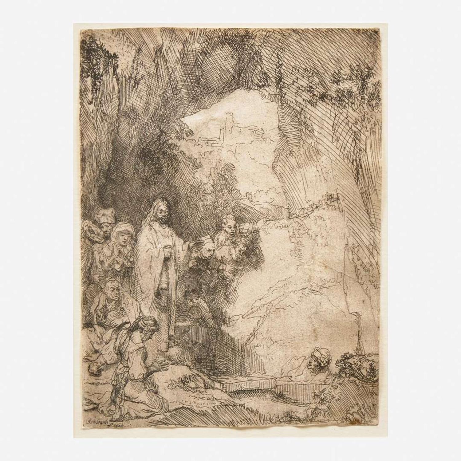 Rembrandt van Rijn (Dutch, 1606–1669) The Raising of Lazarus: Small Plate