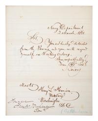 [CIVIL WAR - NAVY]. A group of documents related to the South Atlantic Blockading Squadron with South Carolina interest, including: