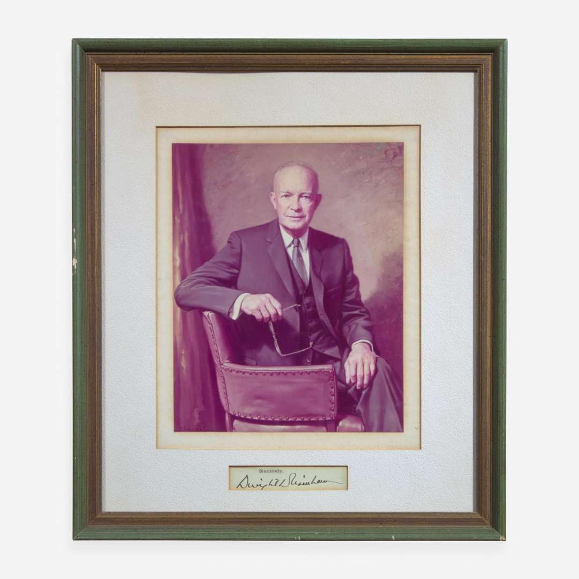 [Presidential] Roosevelt, Franklin D., and Harry Truman, and Dwight Eisenhower, et al. Group of 6 Items, signed