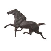 A Molded and Patinated Copper Running Horse Weathervane
