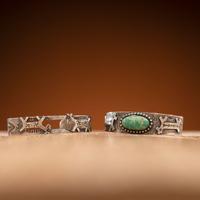 Fred Harvey Era Silver Cuff Bracelets