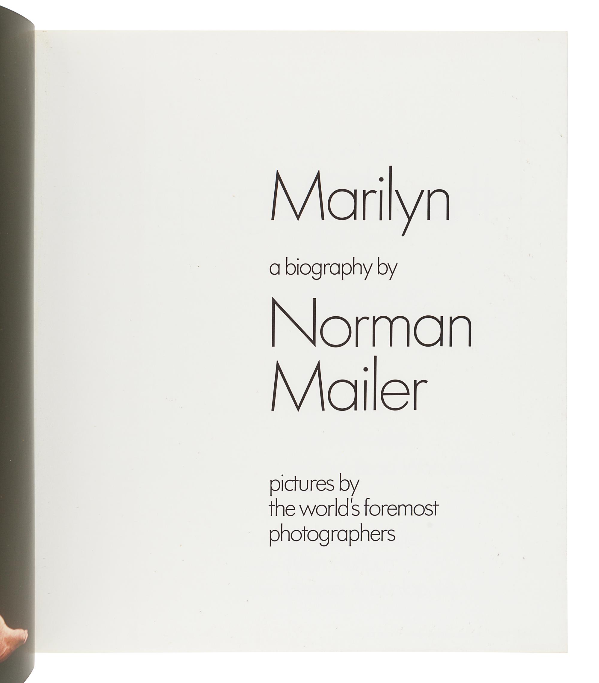 MAILER, Norman (1923-2007). Marilyn. A Biography. [New York]: Grosset & Dunlap, Inc., 1973.