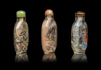 Three Chinese Inside Painted Snuff Bottles