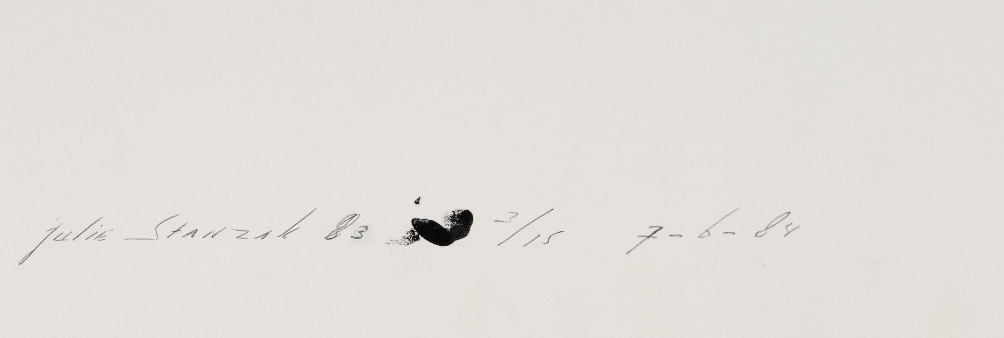 Julie Stanzak , 1983, printed 1987