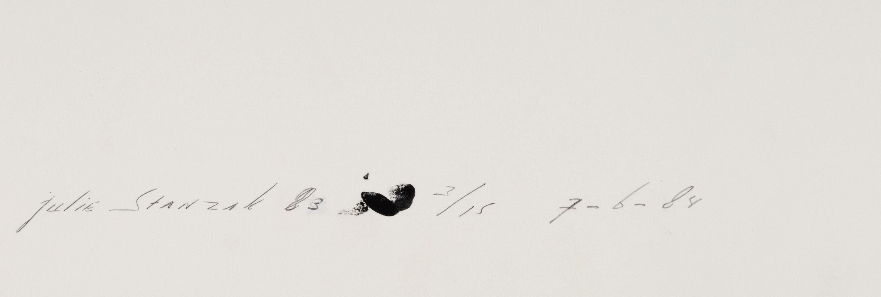 Julie Stanzak , 1983, printed 1987