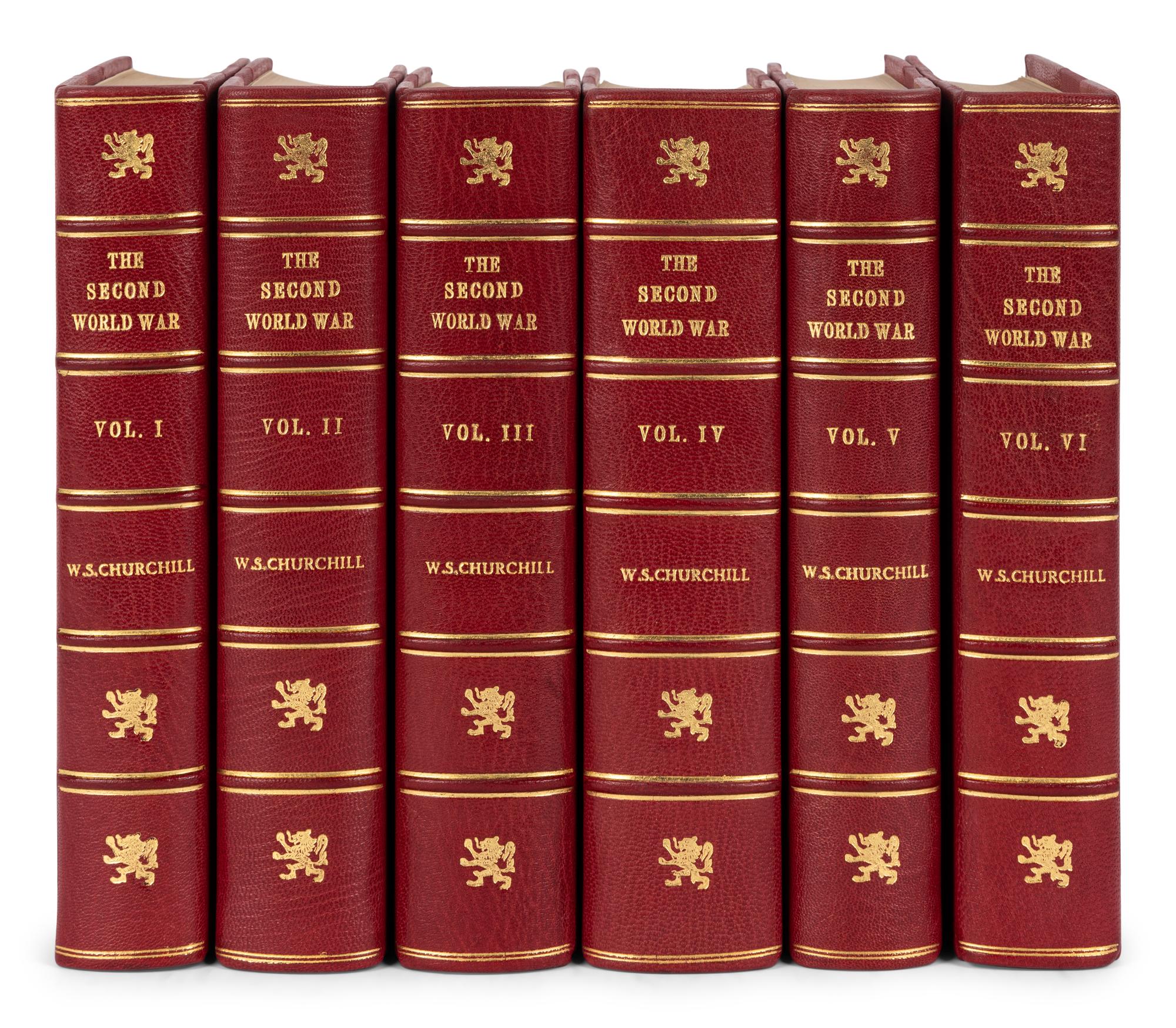 CHURCHILL, Winston L.S., Sir (1874-1965). The Second World War . London et al: Cassell & Co., Ltd., 1948-1954.
