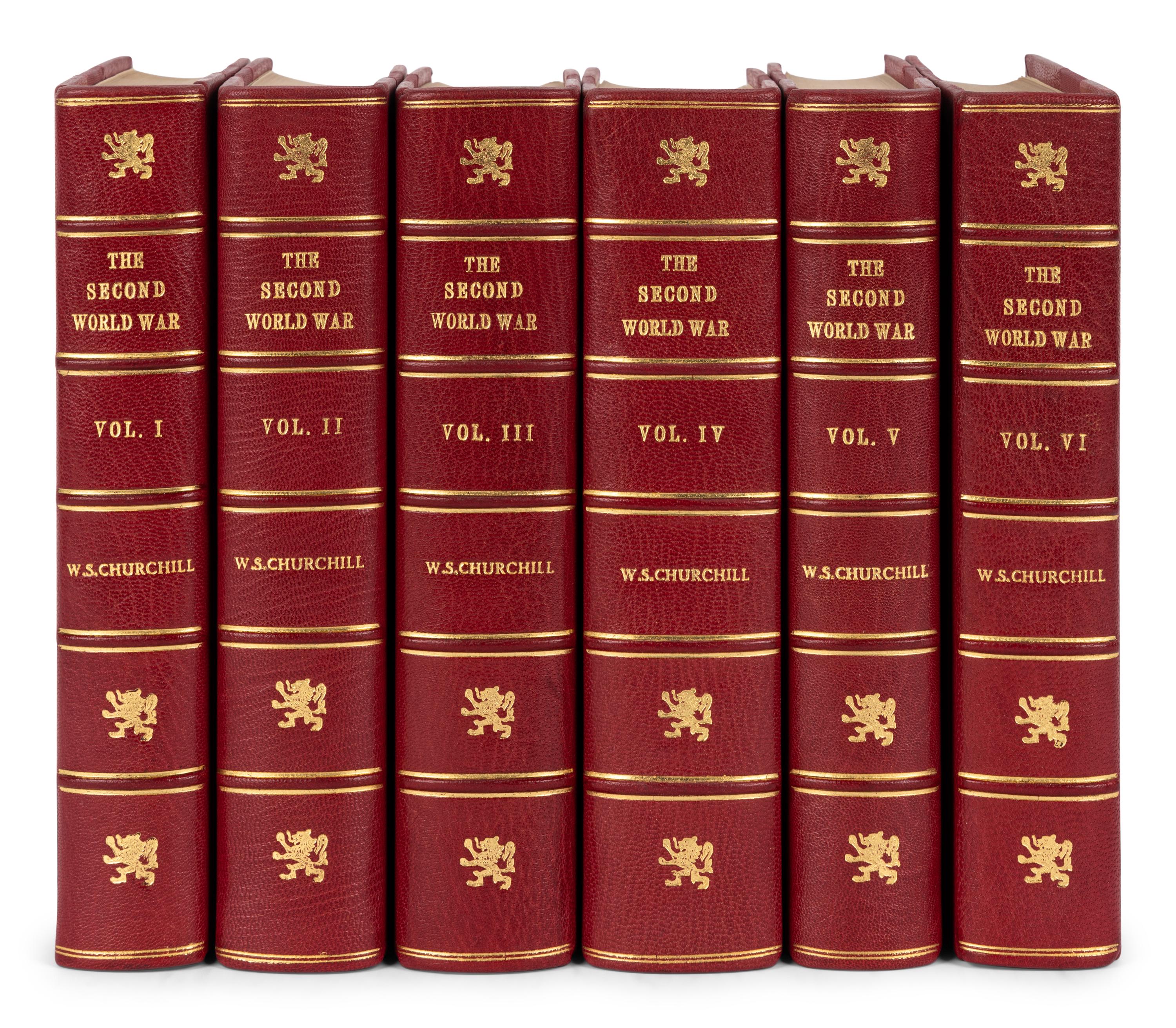 CHURCHILL, Winston L.S., Sir (1874-1965). The Second World War . London et al: Cassell & Co., Ltd., 1948-1954.
