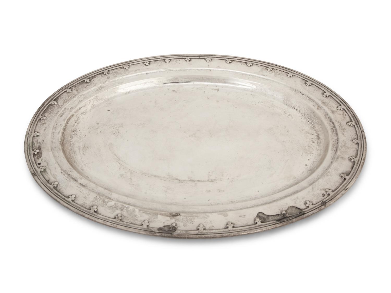 A Tiffany & Co. St. Dunstan Silver Platter — New York, First Half 20th Century