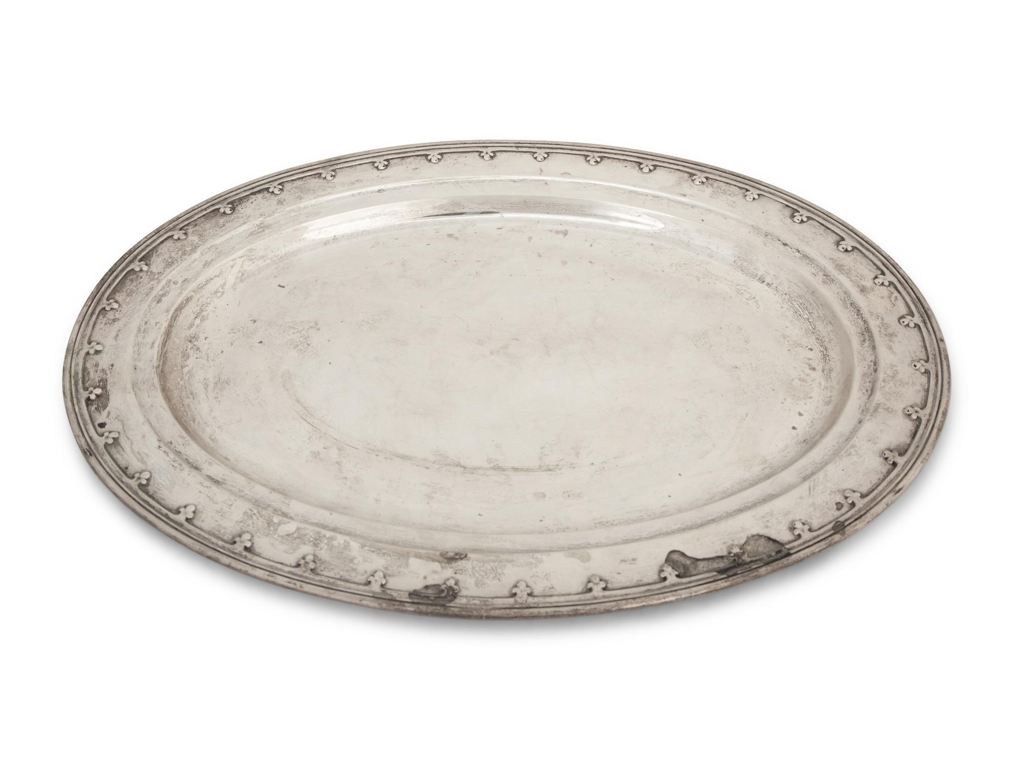 A Tiffany & Co. St. Dunstan Silver Platter — New York, First Half 20th Century