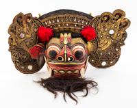 Three Southeast Asian Barong Masks Width of largest 21 1/4 inches.