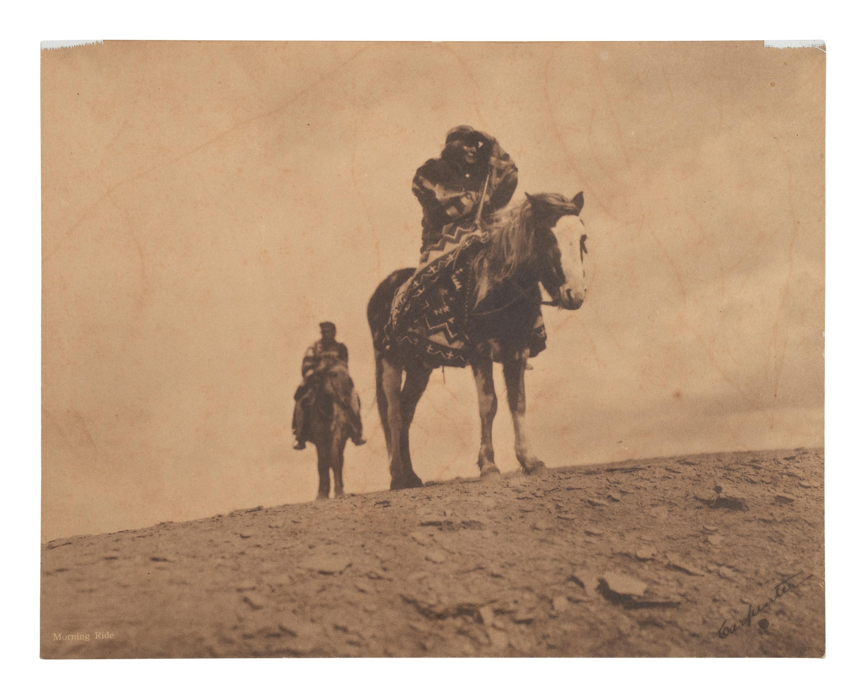 [NATIVE AMERICANS]. CARPENTER, Charles H. (1869-1949), photog. Morning Ride .