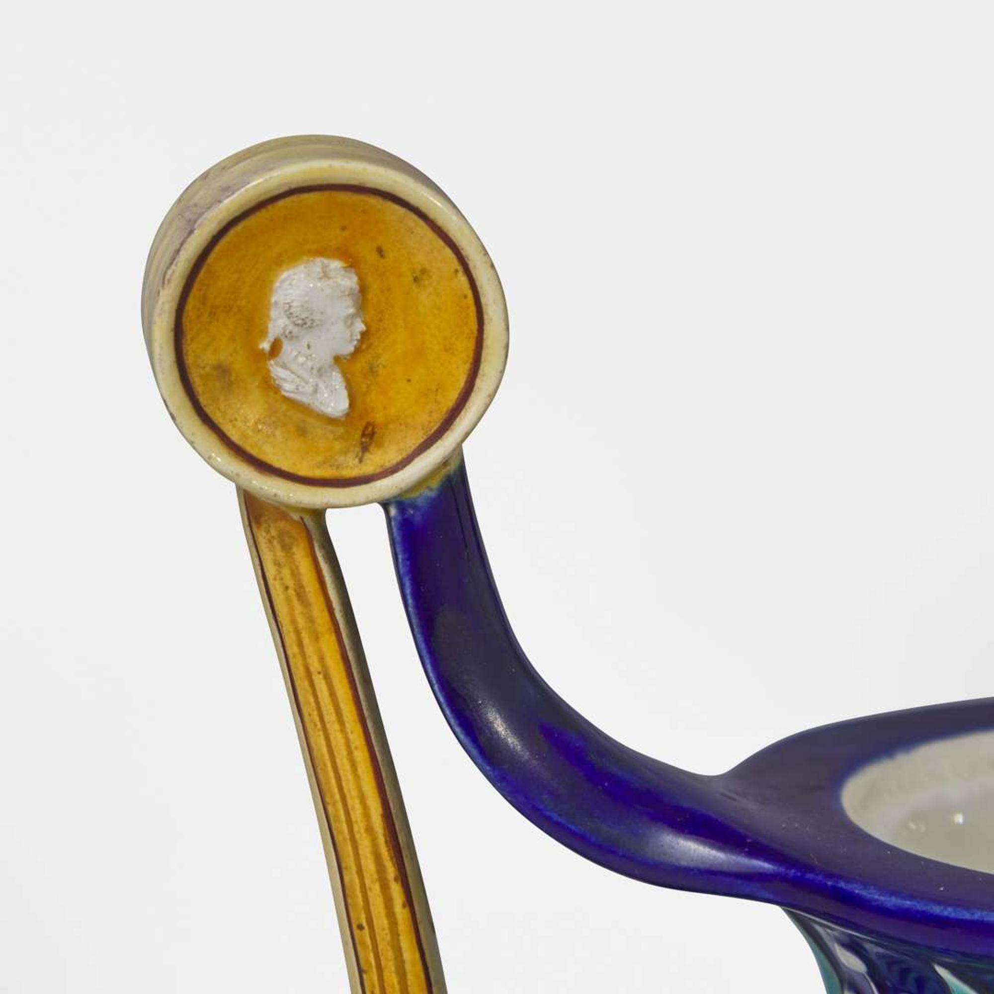 A Wedgwood Majolica Handled Vase UK, 1870s