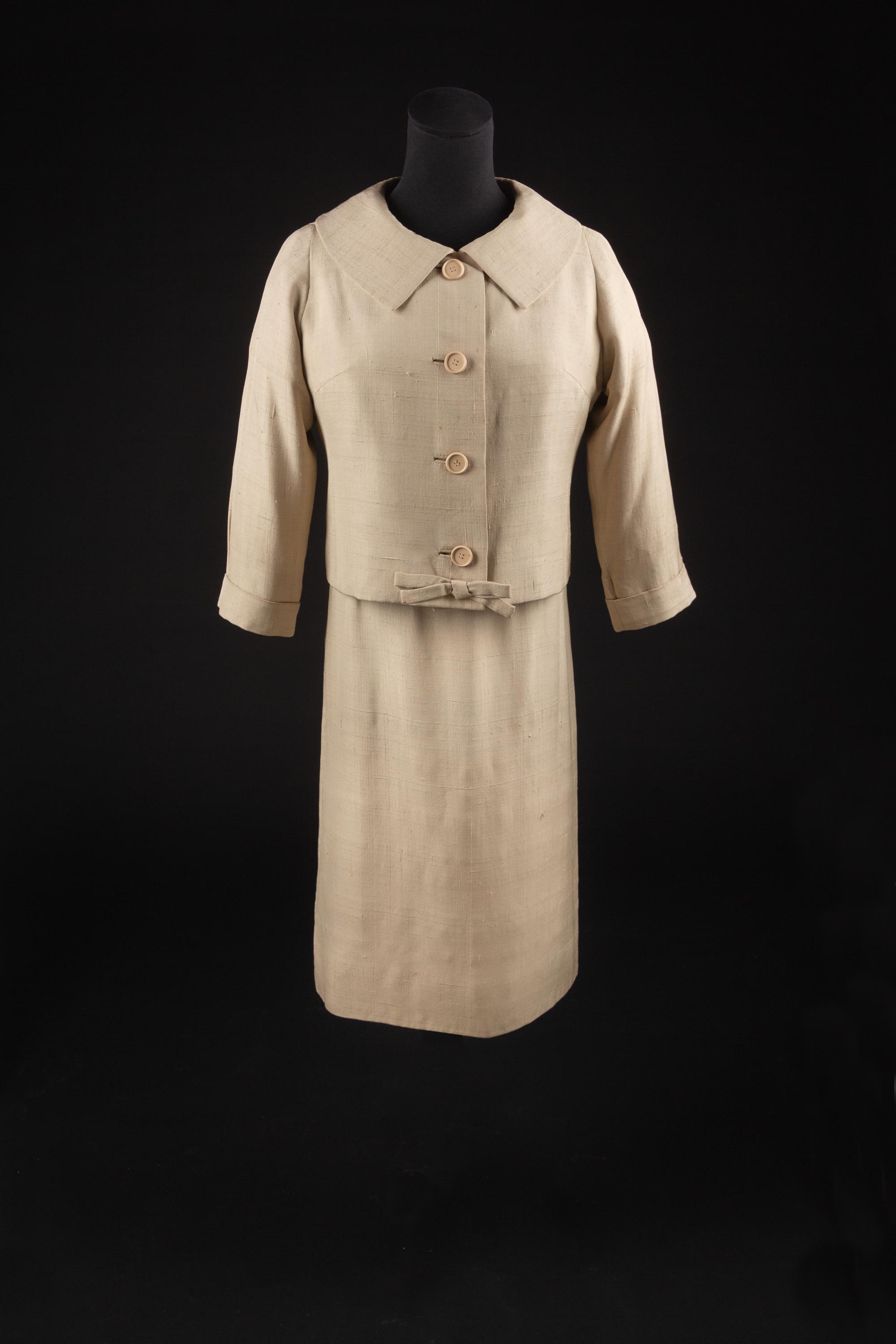 Christian Dior by Yves Saint Laurent Haute Couture Ensemble, Spring/Summer 1958 — Worn by Dame Olivia de Havilland