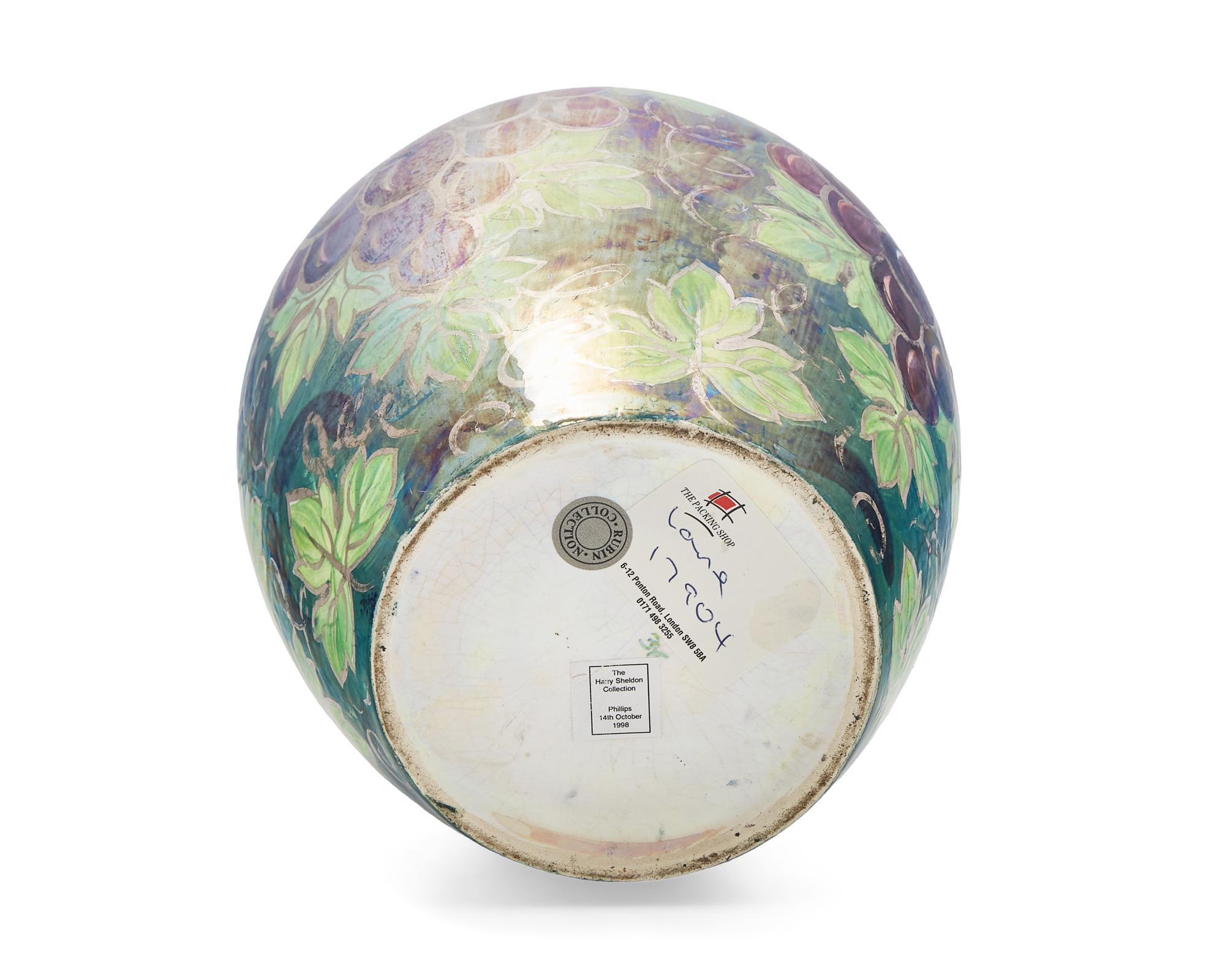 A Wedgwood Lustreware 'Grapes' Vase