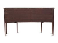 A Federal Figured Walnut and Birch Tambour and Bow-Front Sideboard