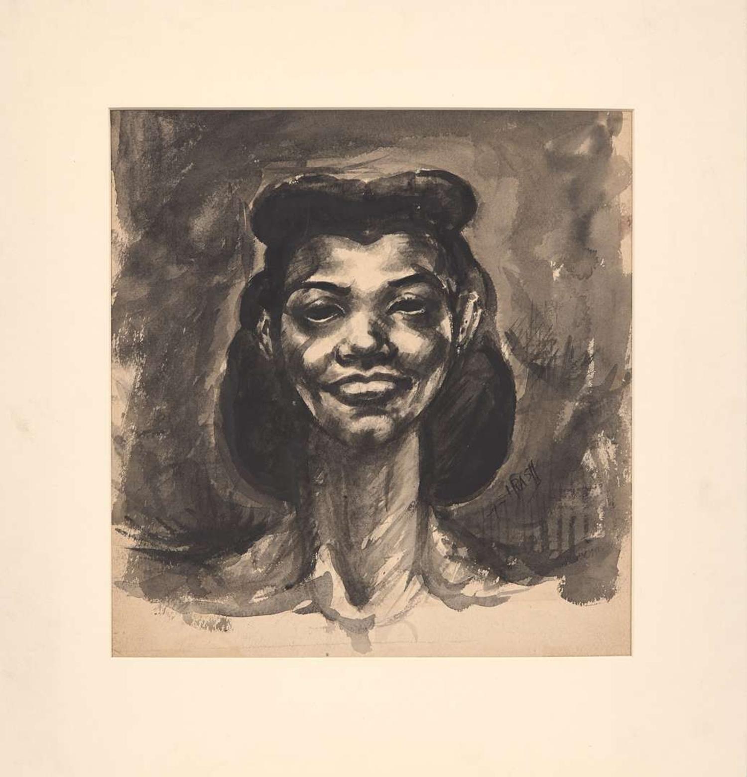 Dox Thrash (American, 1893-1965) - Portrait of a Woman