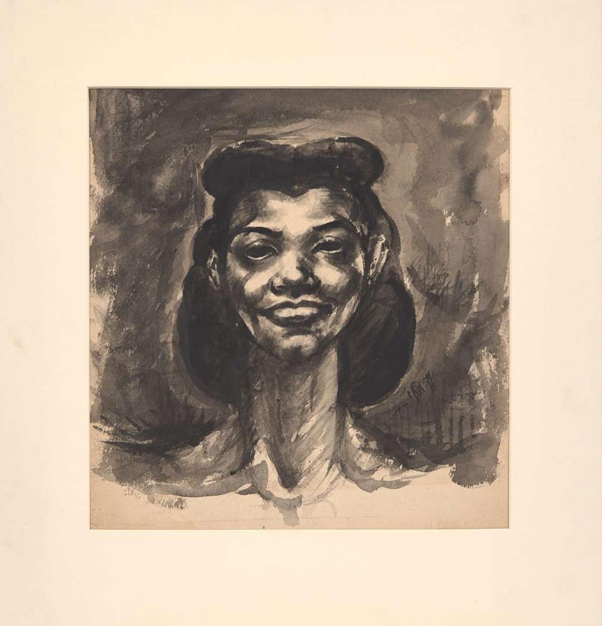Dox Thrash (American, 1893-1965) - Portrait of a Woman