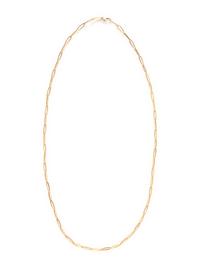 YELLOW GOLD PAPERCLIP LINK NECKLACE
