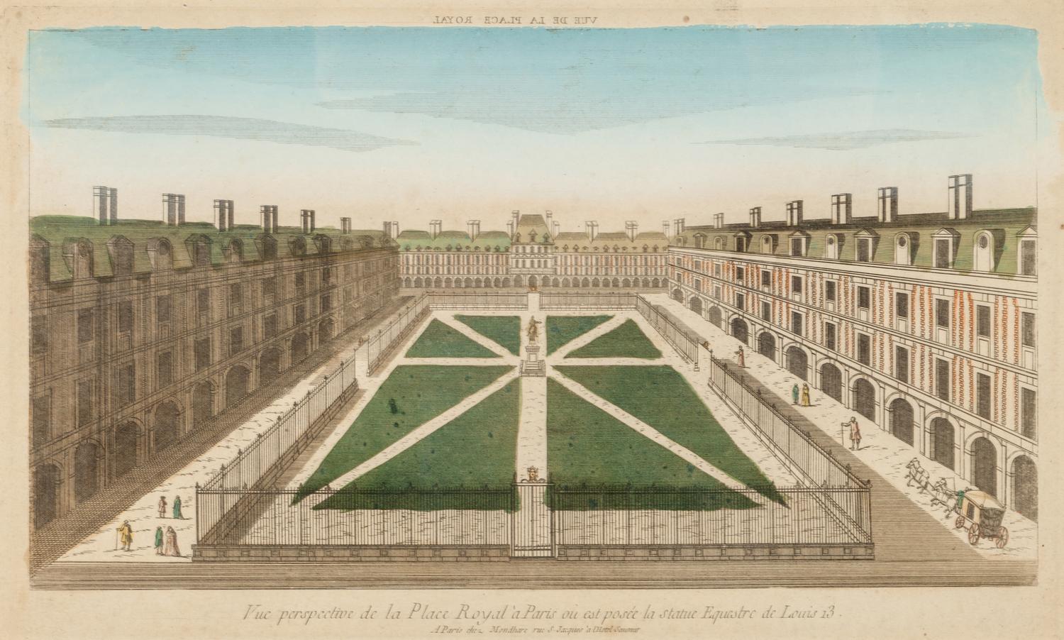 A Collection of Eighteen Hand-Colored Engravings Depicting Views of European Capitals and Famous Buildings