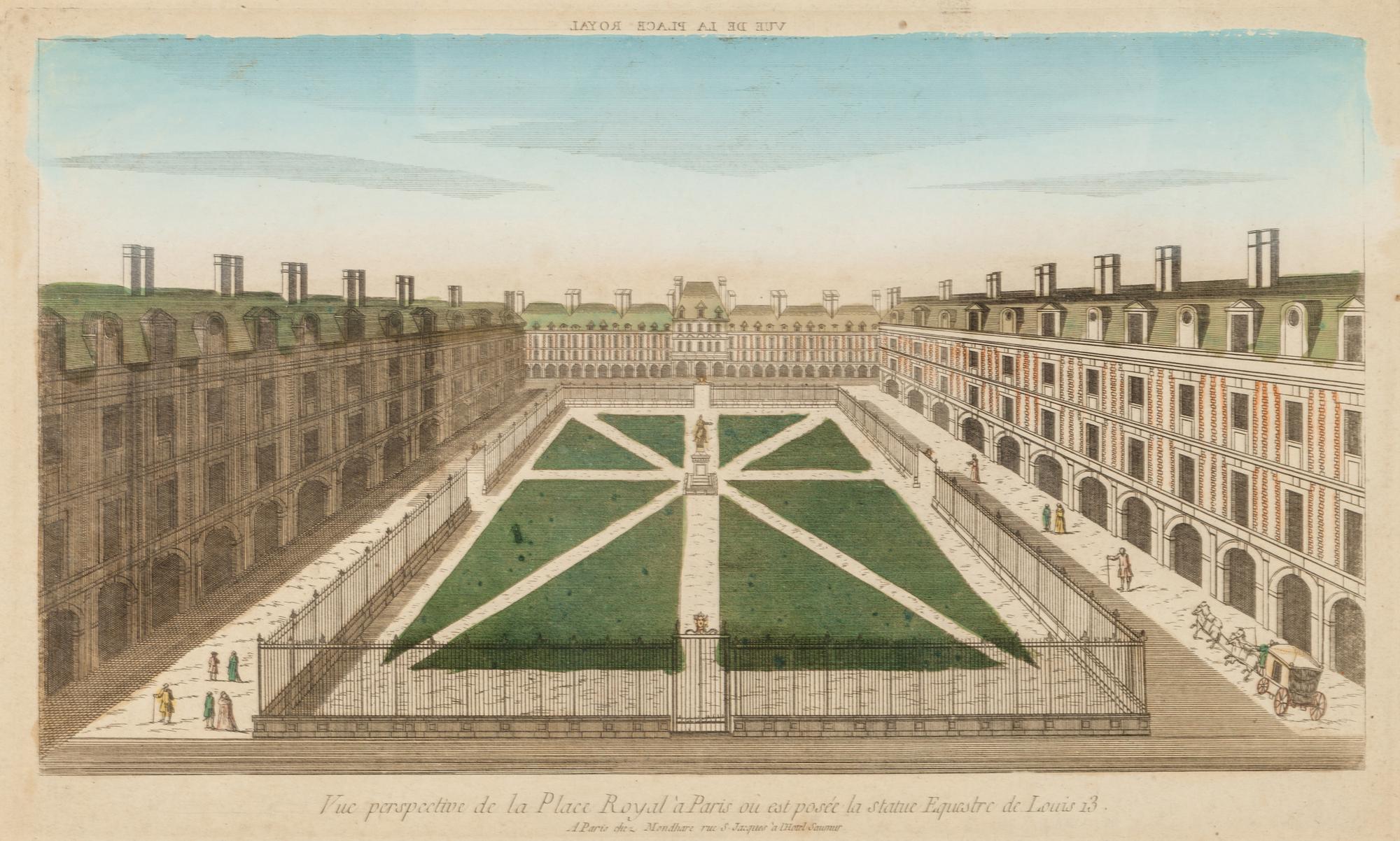A Collection of Eighteen Hand-Colored Engravings Depicting Views of European Capitals and Famous Buildings