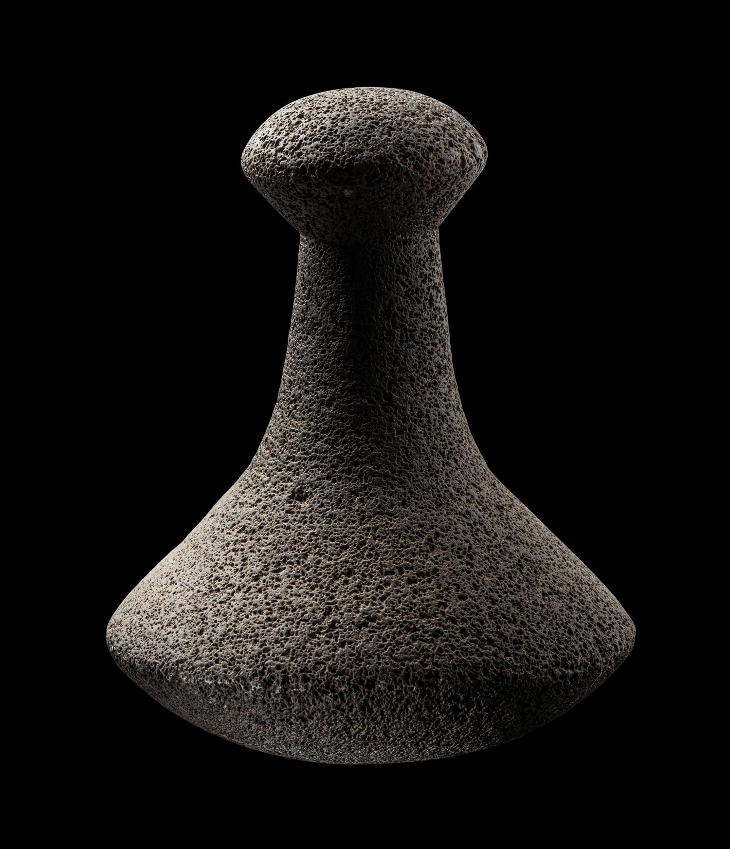 A Hawaiian Basalt Poi Pounder