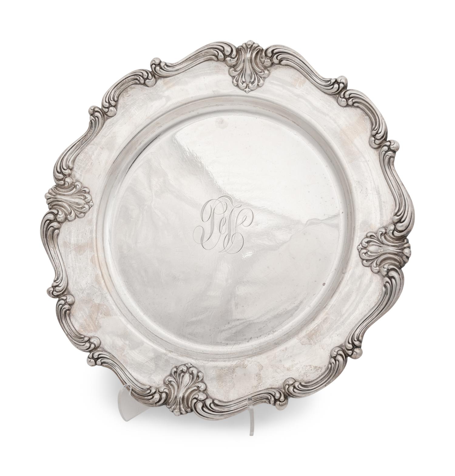 A Group of Silver Serving Trays