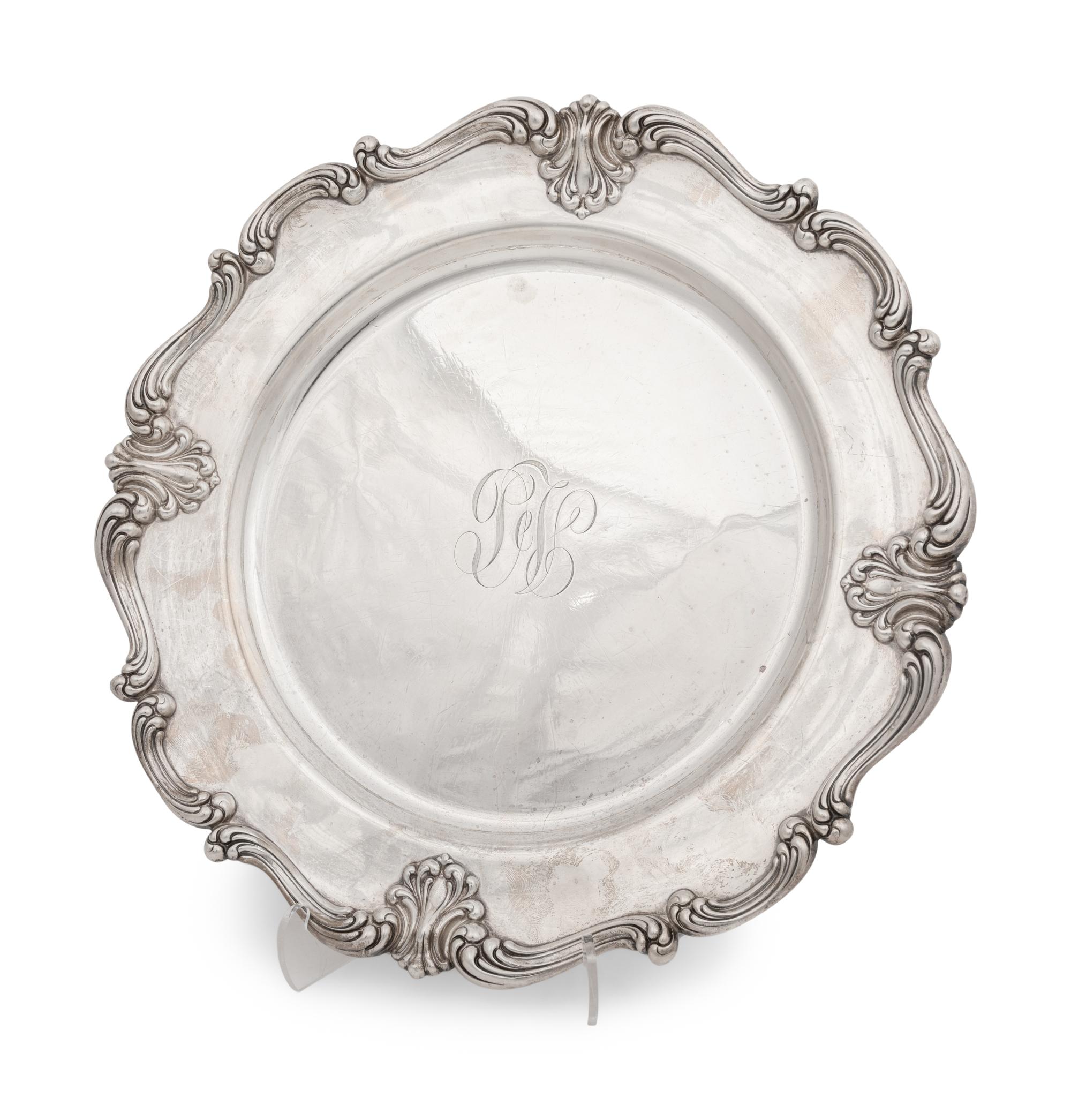 A Group of Silver Serving Trays