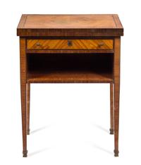 A Louis XVI Style Fruitwood Table a Ecrire Height 31 x width 24 x depth 14 inches. — PAUL SORMANI, PARIS, CIRCA 1900