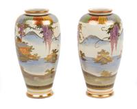 A Pair of Japanese Satsuma Vases