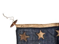 [CIVIL WAR]. 34-star American flag from the George P. Hunt Estate. Ca 1861-1863.