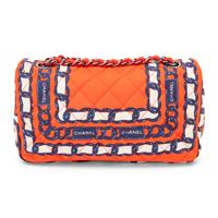 Chanel, Printed Silk Medium Classic Flap Bag