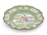 A Chinese Canton Enamel 'Foliate' Plate