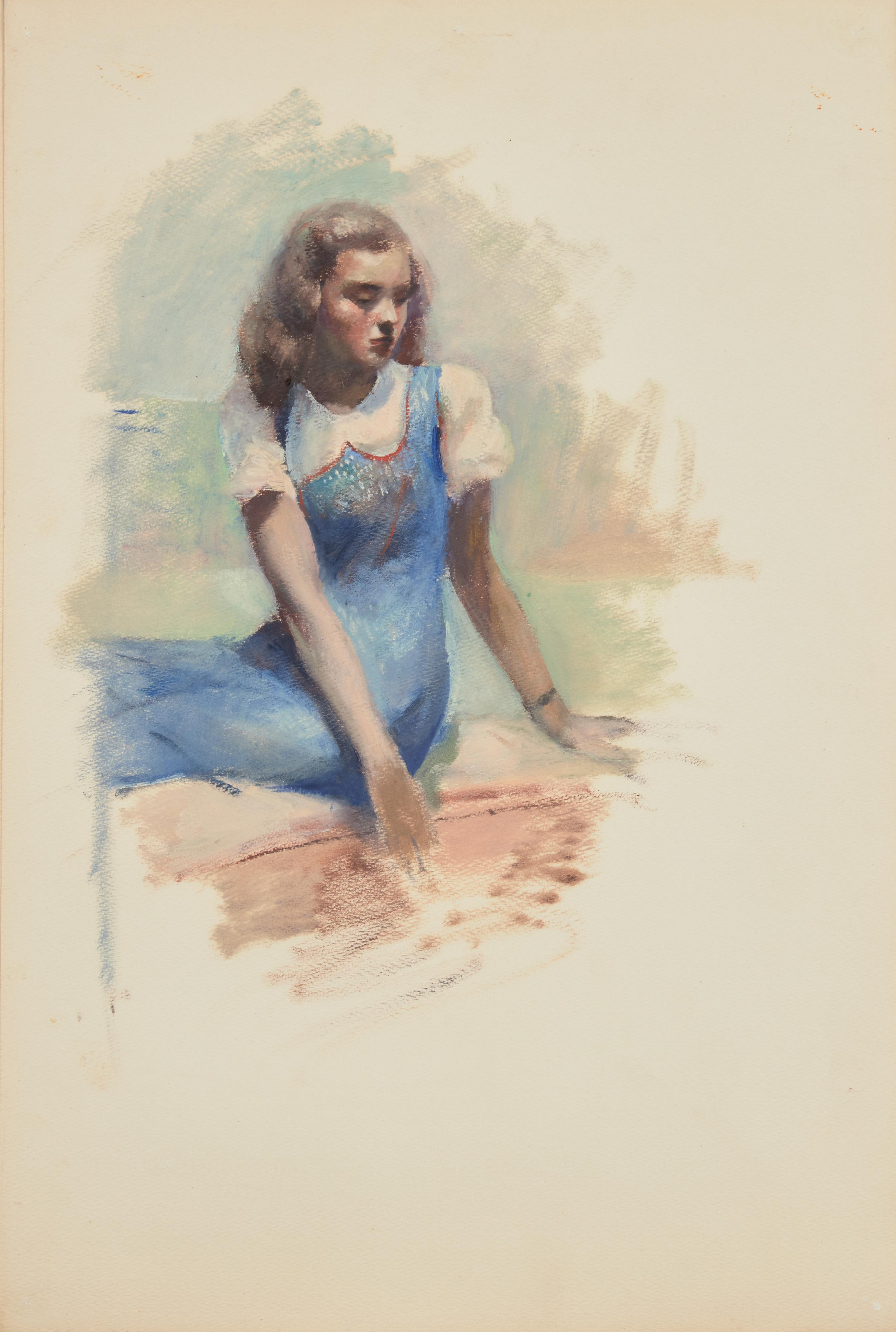 Woman in Blue Dress , 1924