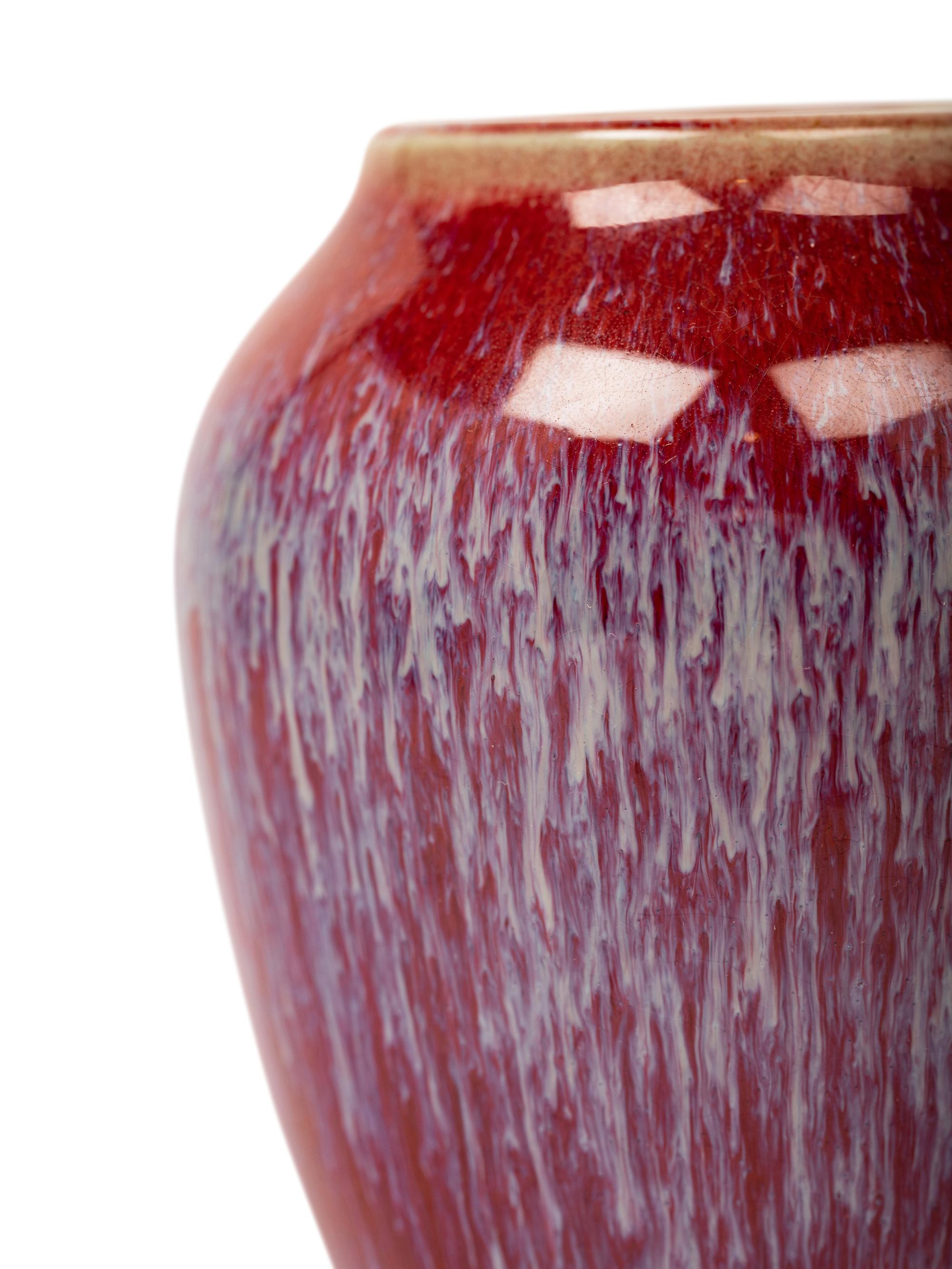 A Flambé Glazed Porcelain Jar