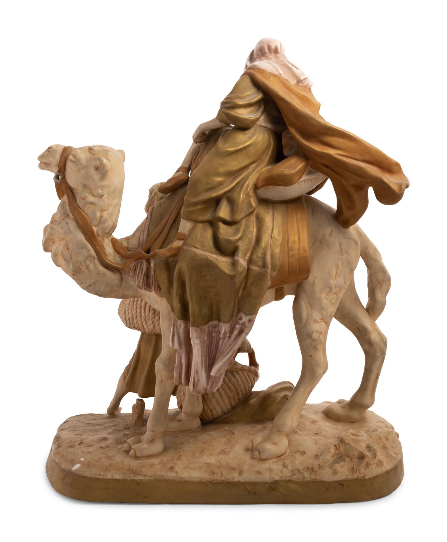 A Royal Dux Orientalist Figural Group