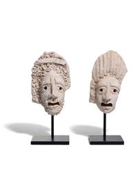 Two Palmyrene Stucco Masks