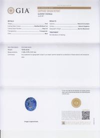 A 10.06 Carat Oval Mixed Cut Burmese Sapphire,