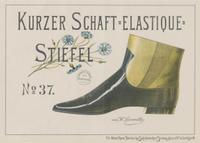 A Set of Four German Giltwood-Framed Shoe Advertisements