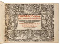 MEYER, Joachim (ca 1537-1571). Gründtliche Beschreibung, der freyen Ritterlichen unnd Adelichen kunst des Fechtens . Strasbourg: Berger, 1570.