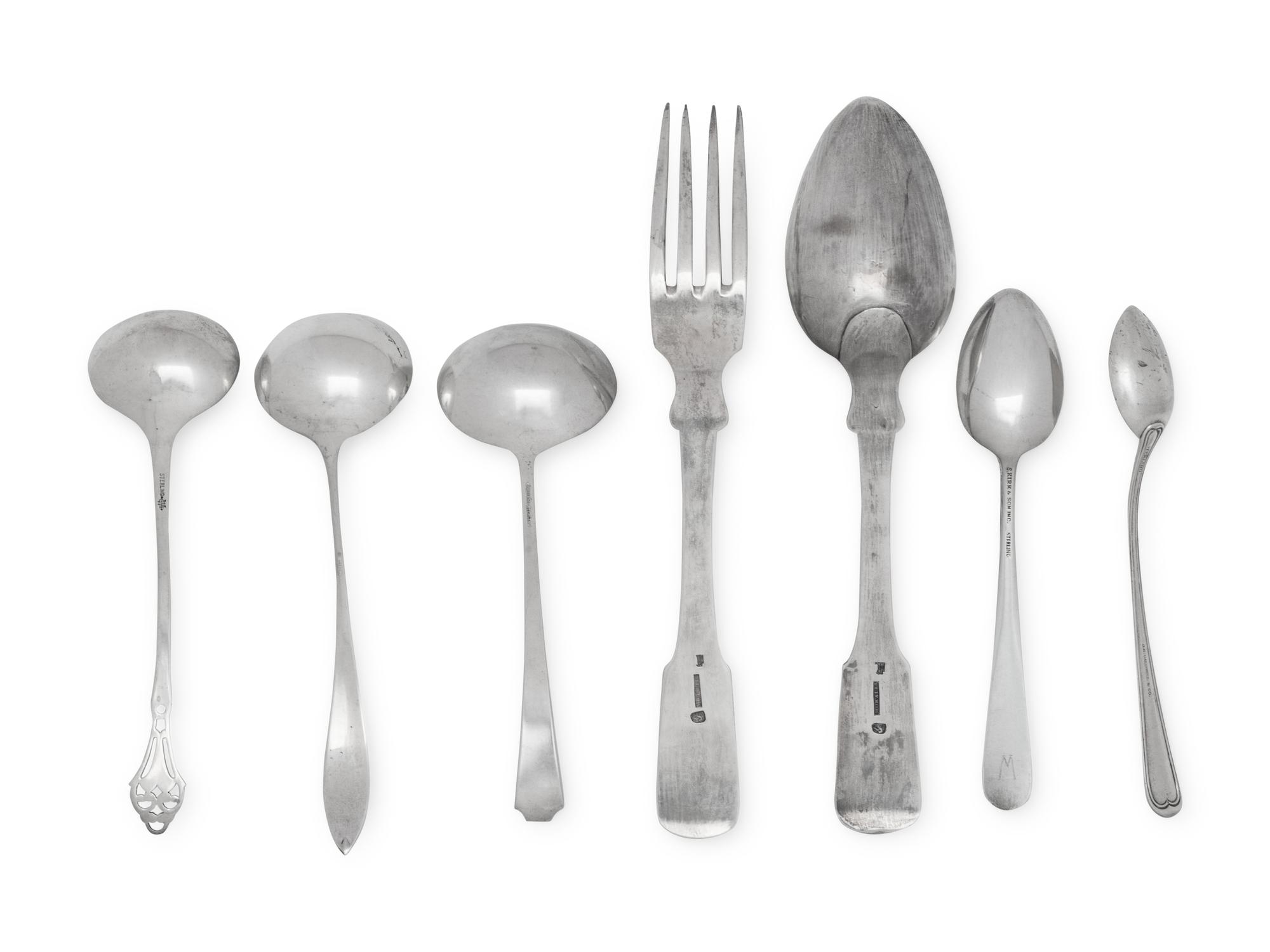 A Collection of Silver Flatware Articles