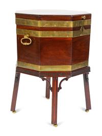 A George III Mahogany Octagonal Cellarette Circa 1780