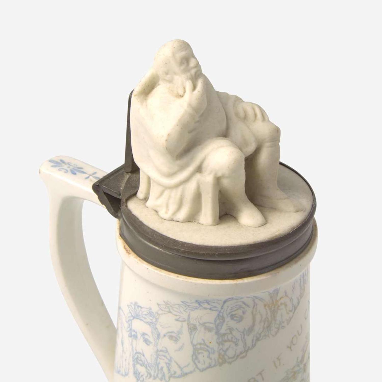 A Wedgwood Richard Redgrave (1804-1888) Designed Shaving Pot UK, circa 1850